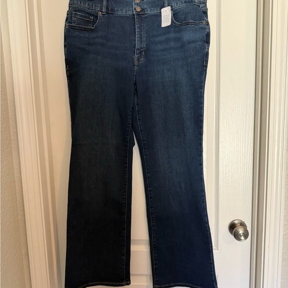 Lane Bryant Dark Blue Flare Jeans - Picture 1 of 3